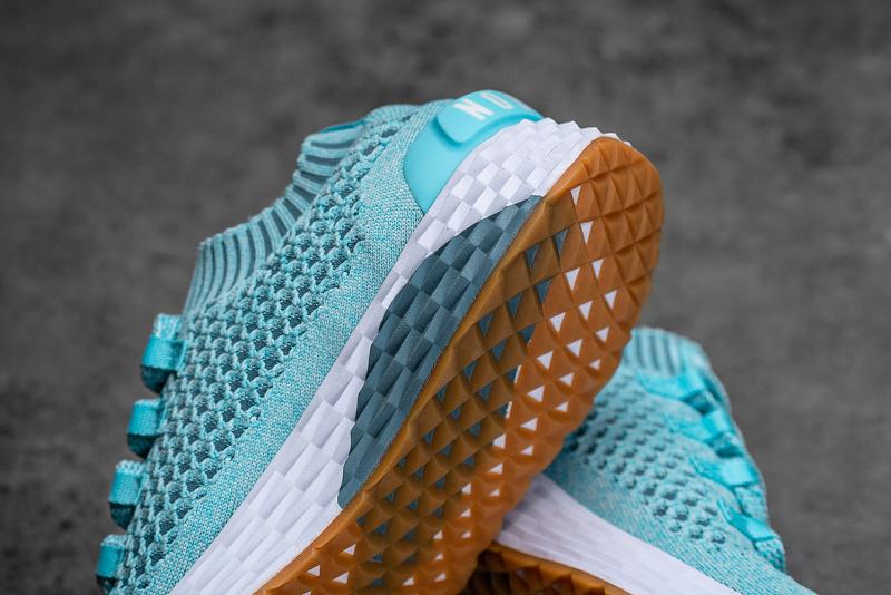 Men's Nobull Topaz Knit Running Shoes Turquoise | SG X1979Y